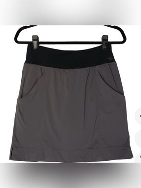 The North Face Gray Active Skirt with Black Waist Panel